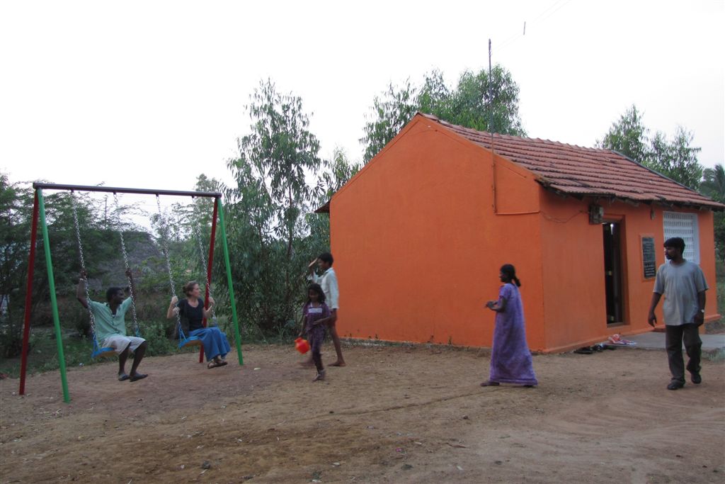 The Education Center with its playground